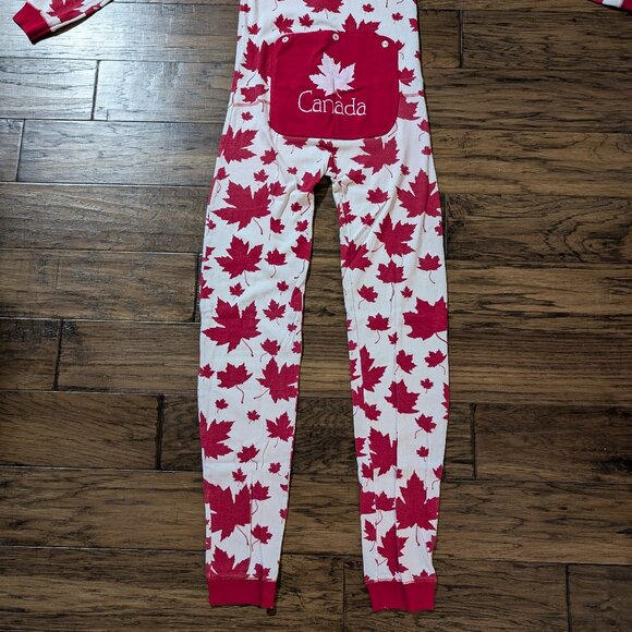 Kids Hatley little Blue House onesie union suit pajamas Canada red size 14 - Picture 8 of 16